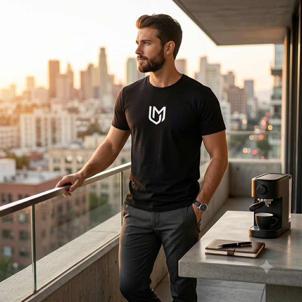 U-M Classic Black Shirt